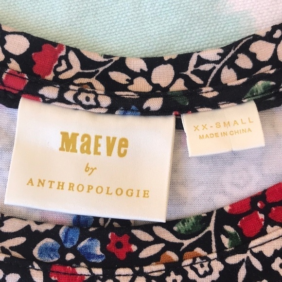 Maeve by Anthropologie Floral Print Wrap‎ Top - Picture 8 of 9